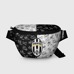 Поясная сумка Ювентус автографы, цвет: 3D-принт