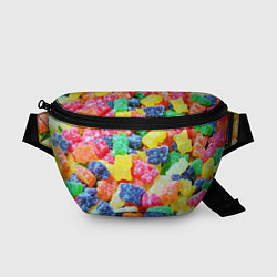 Поясная сумка Мармеладные мишки, цвет: 3D-принт