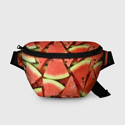Поясная сумка Дольки арбуза, цвет: 3D-принт
