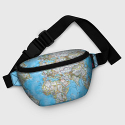Поясная сумка Карта мира - политическая, цвет: 3D-принт — фото 2
