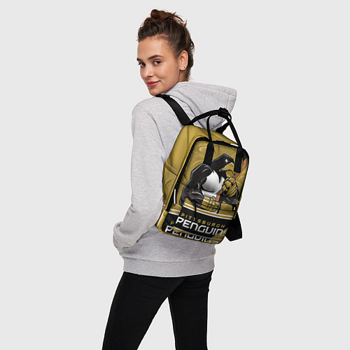 Женский рюкзак Pittsburgh Penguins / 3D-принт – фото 3