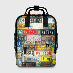 Женский рюкзак Автомобильные номера мира