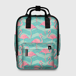 Рюкзак женский Flamingo Pattern, цвет: 3D-принт