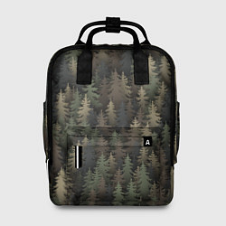 Рюкзак женский Лесной камуфляж, цвет: 3D-принт