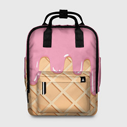 Рюкзак женский Я Клубничный Рожок, цвет: 3D-принт