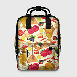 Рюкзак женский Народная кухня, цвет: 3D-принт