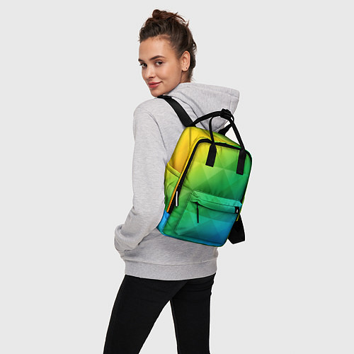 Женский рюкзак Colored wall / 3D-принт – фото 3
