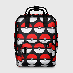 Рюкзак женский Pokeball Pattern, цвет: 3D-принт