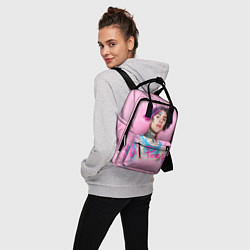 Рюкзак женский Lil Peep: Pink Style, цвет: 3D-принт — фото 2