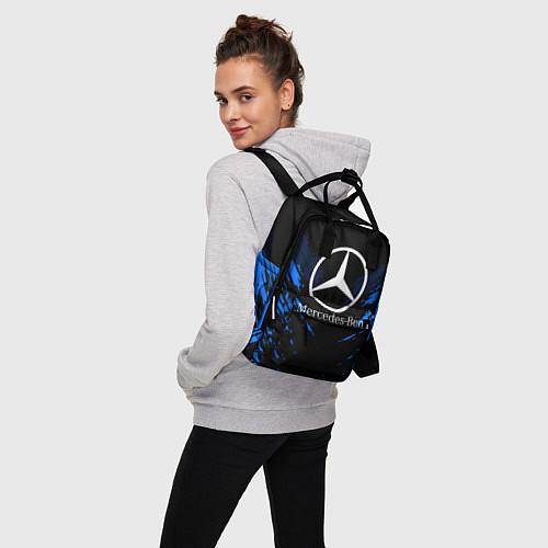 Женский рюкзак Mercedes-Benz: Blue Anger / 3D-принт – фото 3