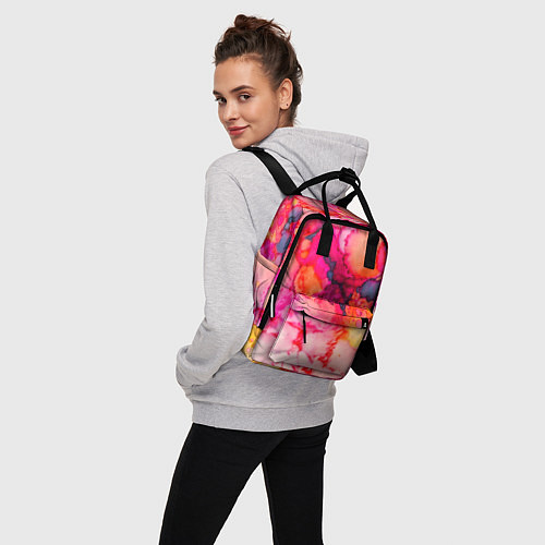 Женский рюкзак Весенние краски / 3D-принт – фото 3