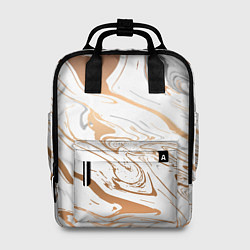 Рюкзак женский Золотой акрил, цвет: 3D-принт