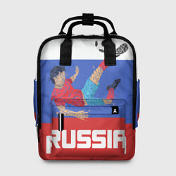 Рюкзак женский Russia Footballer, цвет: 3D-принт