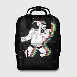 Рюкзак женский Космонавт с магнитофоном, цвет: 3D-принт