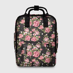 Рюкзак женский Брендовые цветы, цвет: 3D-принт