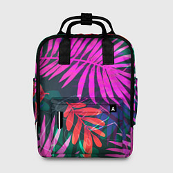 Рюкзак женский Неоновые тропики, цвет: 3D-принт