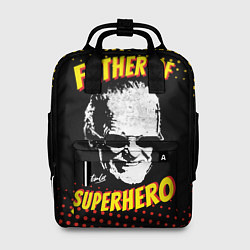 Рюкзак женский Stan Lee: Father of Superhero, цвет: 3D-принт