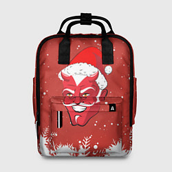 Рюкзак женский Сатана Санта, цвет: 3D-принт