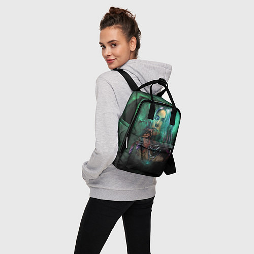 Женский рюкзак Billie Eilish: Green Space / 3D-принт – фото 3