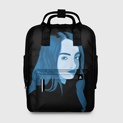 Рюкзак женский Billie Eilish: Blue Style, цвет: 3D-принт