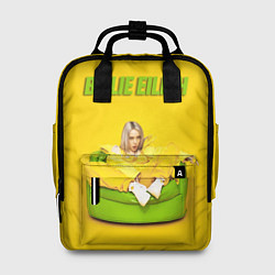 Рюкзак женский Billie Eilish: Yellow Mood, цвет: 3D-принт