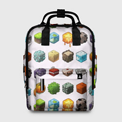 Рюкзак женский Minecraft Cubes, цвет: 3D-принт