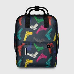 Женский рюкзак Разноцветные пистолеты
