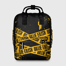 Рюкзак женский BILLIE EILISH: Yellow & Black Tape, цвет: 3D-принт