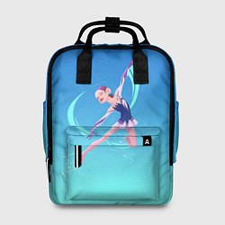 Рюкзак женский Фигурное катание, цвет: 3D-принт