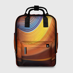 Рюкзак женский Плавные Линии, цвет: 3D-принт