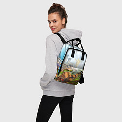 Рюкзак женский ГЕРОИ МЕЧА И МАГИИ, цвет: 3D-принт — фото 2