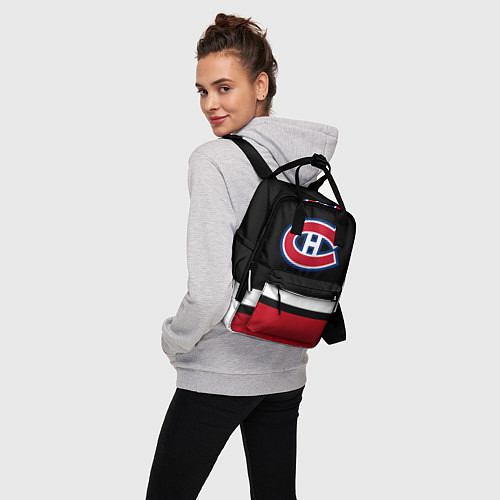 Женский рюкзак Монреаль Канадиенс / 3D-принт – фото 3
