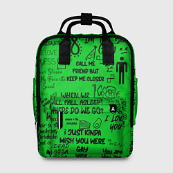 Рюкзак женский GREEN BILLIE EILISH, цвет: 3D-принт