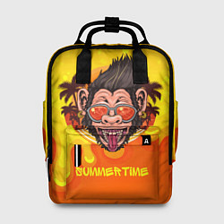 Рюкзак женский Summertime обезьяна, цвет: 3D-принт