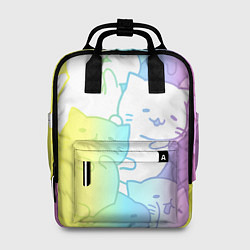 Рюкзак женский Котоколлаж 05, цвет: 3D-принт