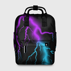 Рюкзак женский МОЛНИЯ NEON, цвет: 3D-принт