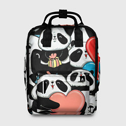 Рюкзак женский Панды, цвет: 3D-принт