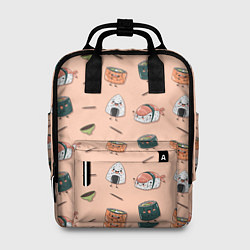 Рюкзак женский Суши, цвет: 3D-принт