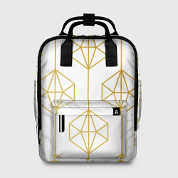 Женский рюкзак Геометрический орнамент золото