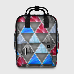 Рюкзак женский ТРЕУГОЛЬНИКИ, цвет: 3D-принт