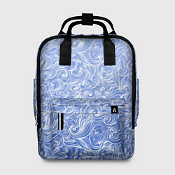 Женский рюкзак Волны на голубом фоне