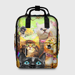 Рюкзак женский КОТЫ, цвет: 3D-принт