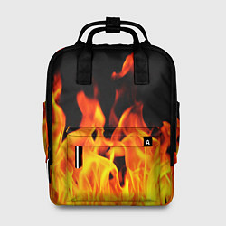 Рюкзак женский ОГНЕННЫЙ, цвет: 3D-принт