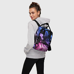 Рюкзак женский НЕОНОВЫЙ ОГОНЬ, цвет: 3D-принт — фото 2