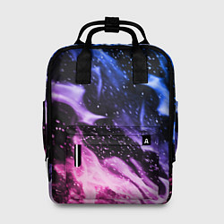 Рюкзак женский НЕОНОВЫЙ ОГОНЬ, цвет: 3D-принт