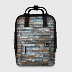 Рюкзак женский СТЕНА КИРПИЧ, цвет: 3D-принт