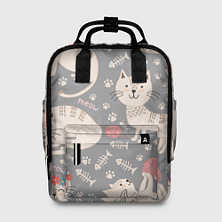 Рюкзак женский Милые кошечки, цвет: 3D-принт