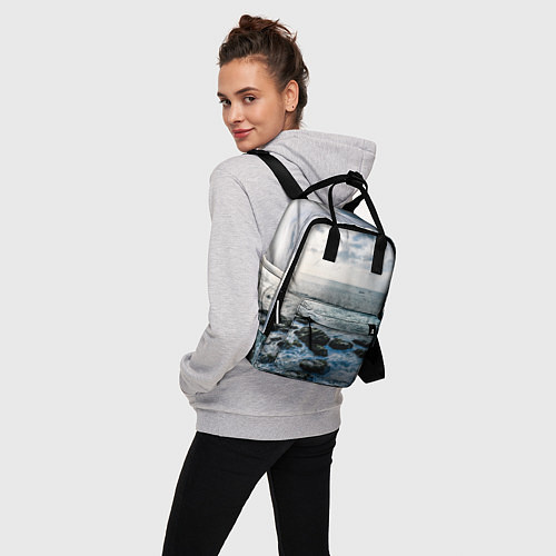Женский рюкзак Море / 3D-принт – фото 3