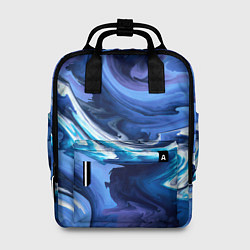 Рюкзак женский Абстрактные волны, цвет: 3D-принт