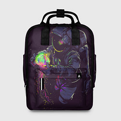 Рюкзак женский Медуза и космонавт, цвет: 3D-принт